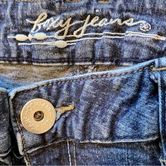 Vintage Foxy Jeans Med Wash Flare Y2K Mid Rise 8 - Picture 4 of 10
